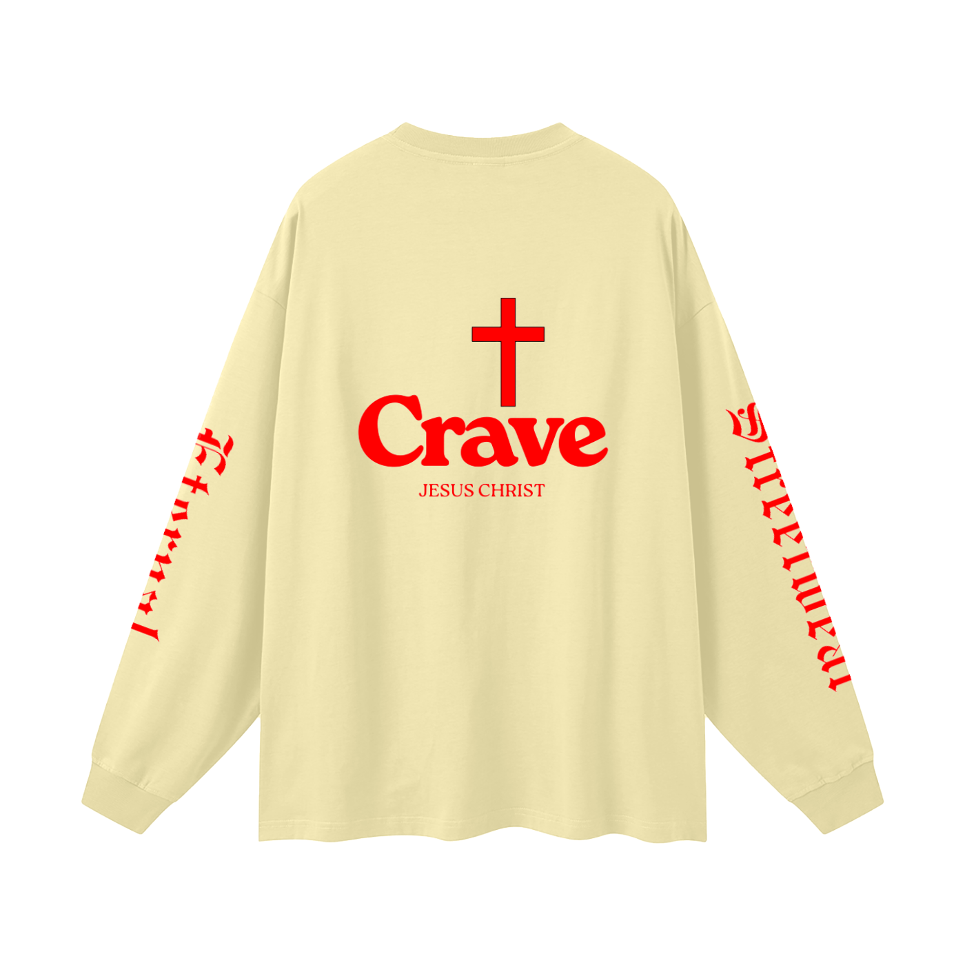 Crave Jesus Oversized Unisex Long Sleeve T-Shirt