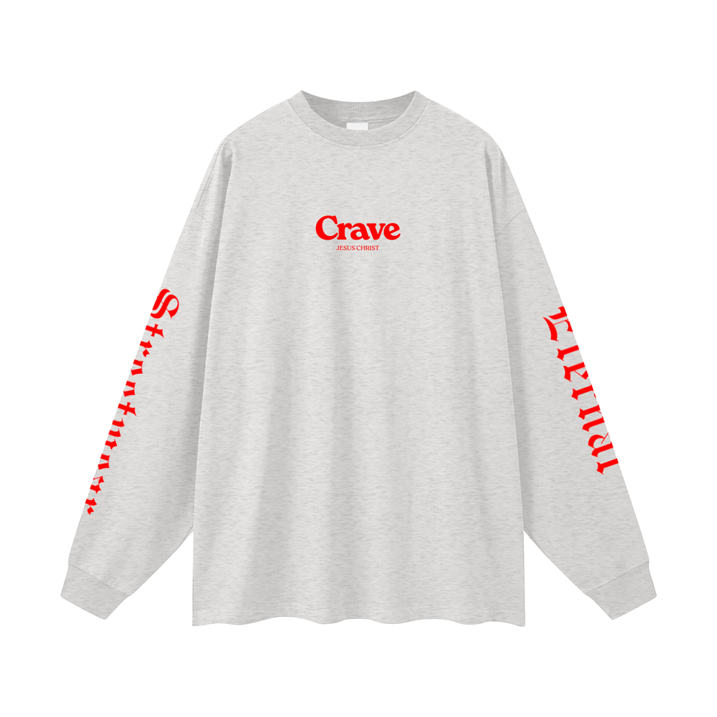 Crave Jesus Oversized Unisex Long Sleeve T-Shirt