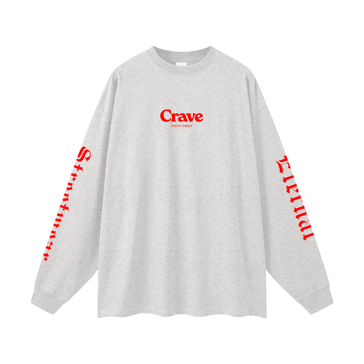 Crave Jesus Oversized Unisex Long Sleeve T-Shirt