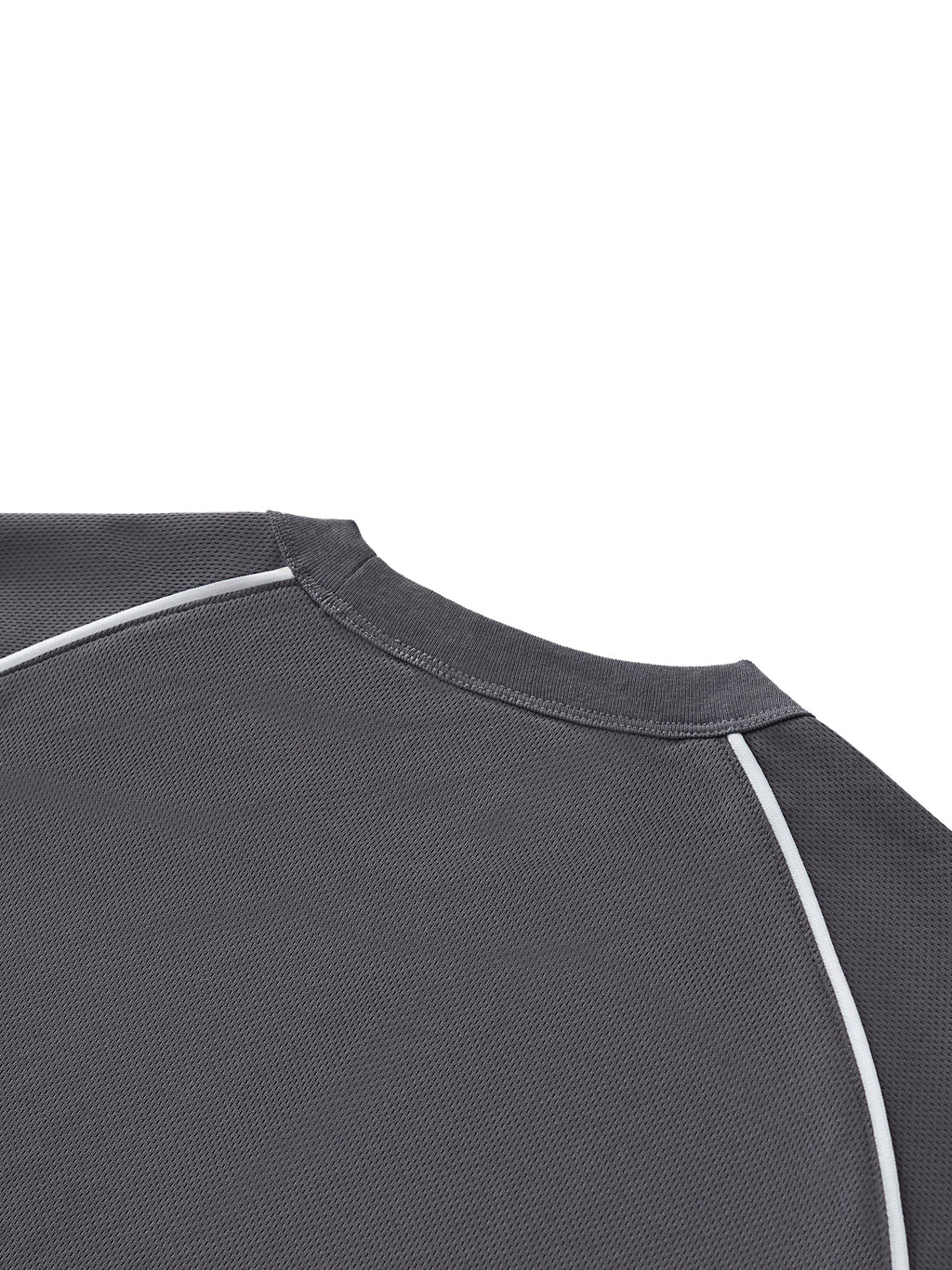 Contrast Piping Panel Raglan T-Shirt "Panda" Colorway